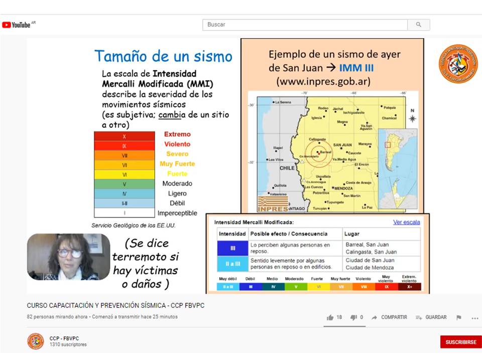 Se dict� la 1� Parte del Curso de Prevenci�n S�smica