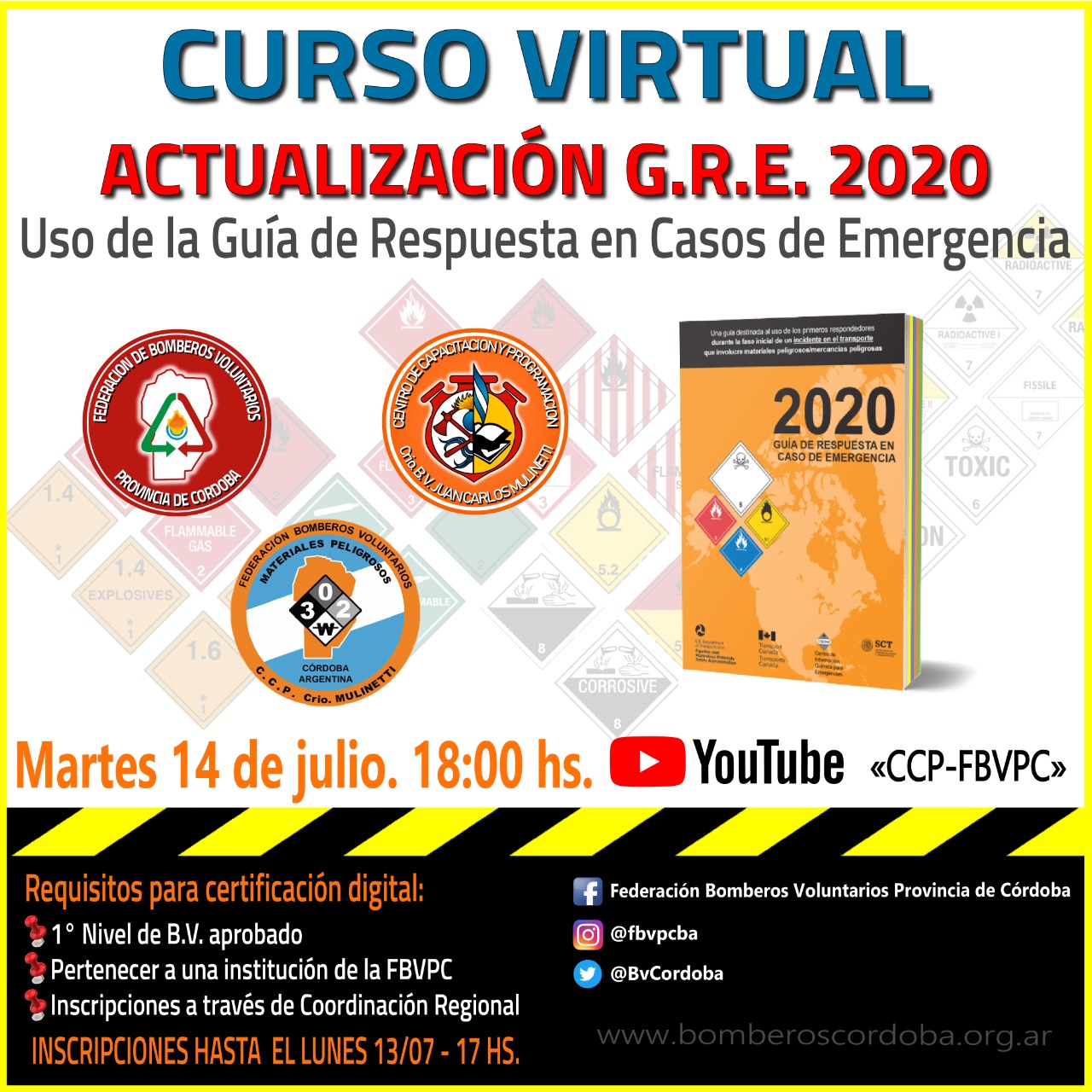 Materiales Peligrosos: Curso Virtual de Actualizaci�n G.R.E. 2020