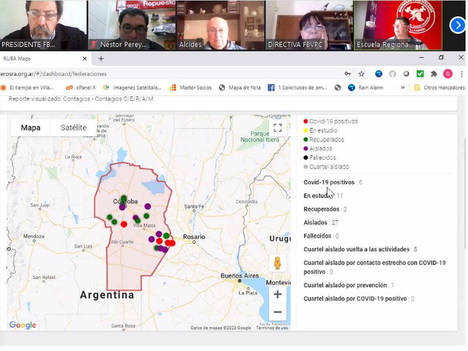Reuni�n de Comisi�n Directiva FBVPC: Mes de Agosto