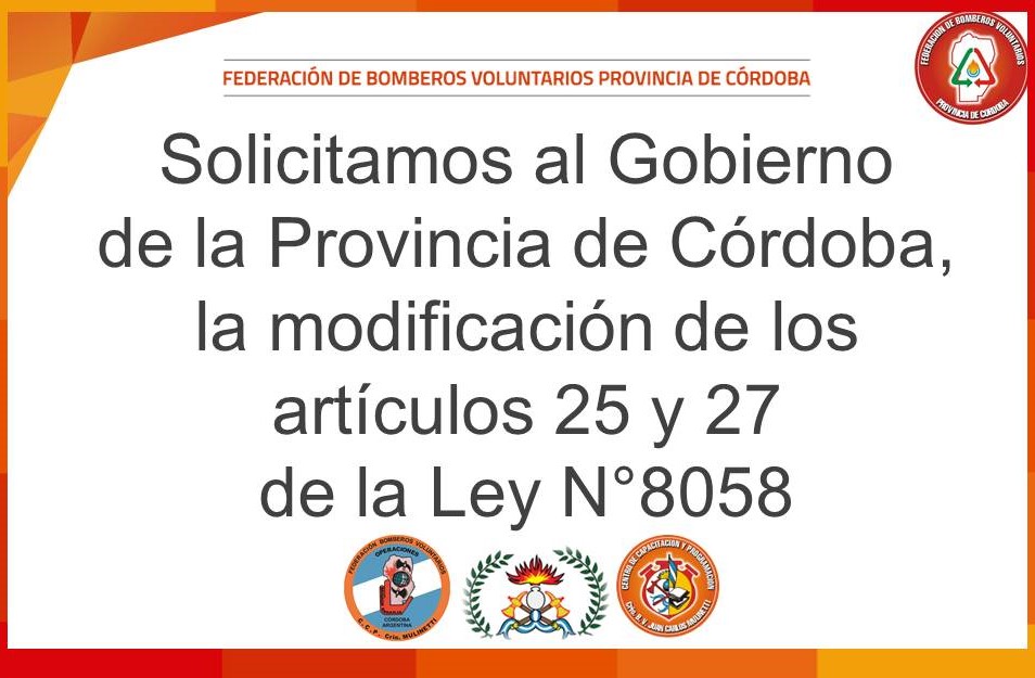 La FBVPC solicita modificar los art�culos 25 y 27 de la Ley N�8058