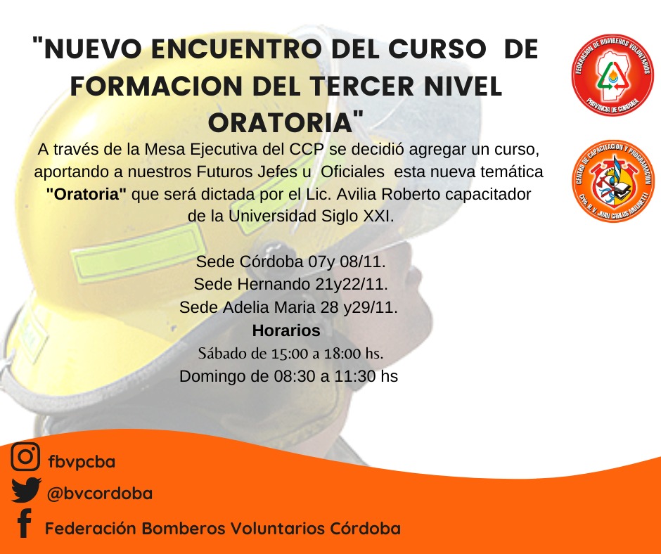 CCP: Capacitaci�n sobre Oratoria para 3� Nivel - Grupos A, B y C