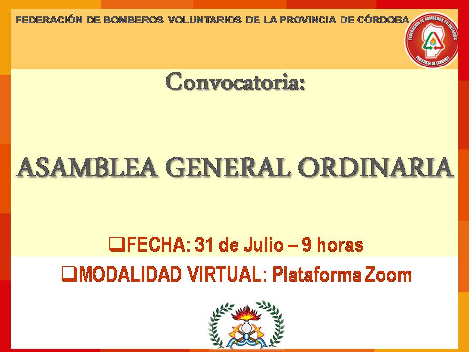 Convocatoria a Asamblea General Ordinaria