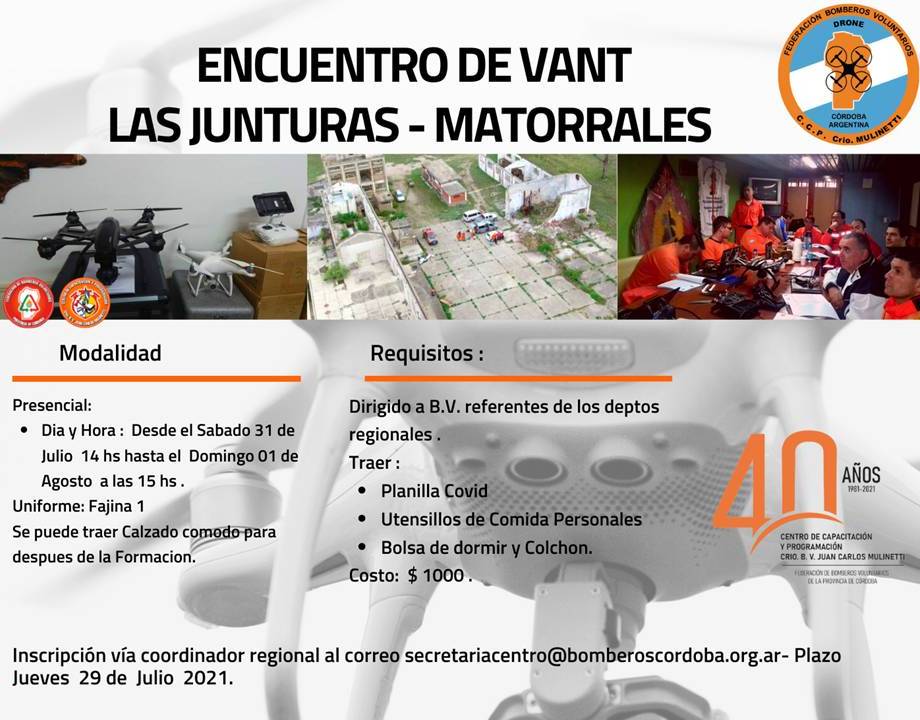 Encuentro de VANT en Matorrales - Las Junturas