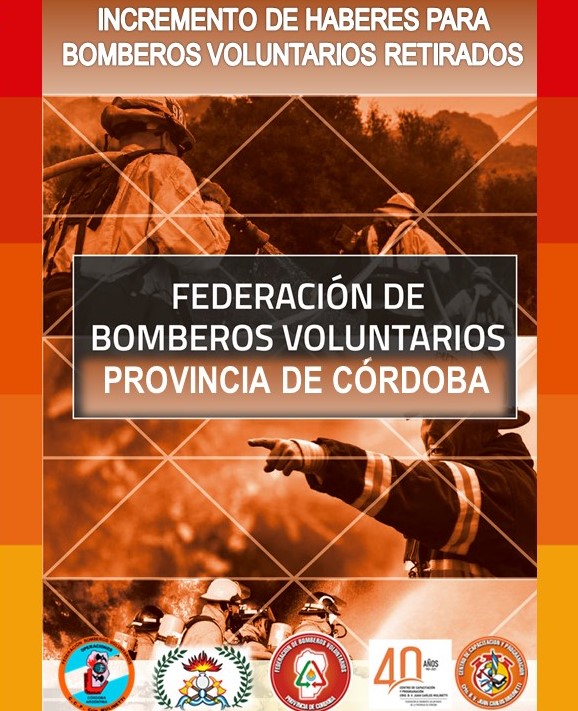 Incremento del 53% en los haberes de Bomberos Voluntarios Retirados