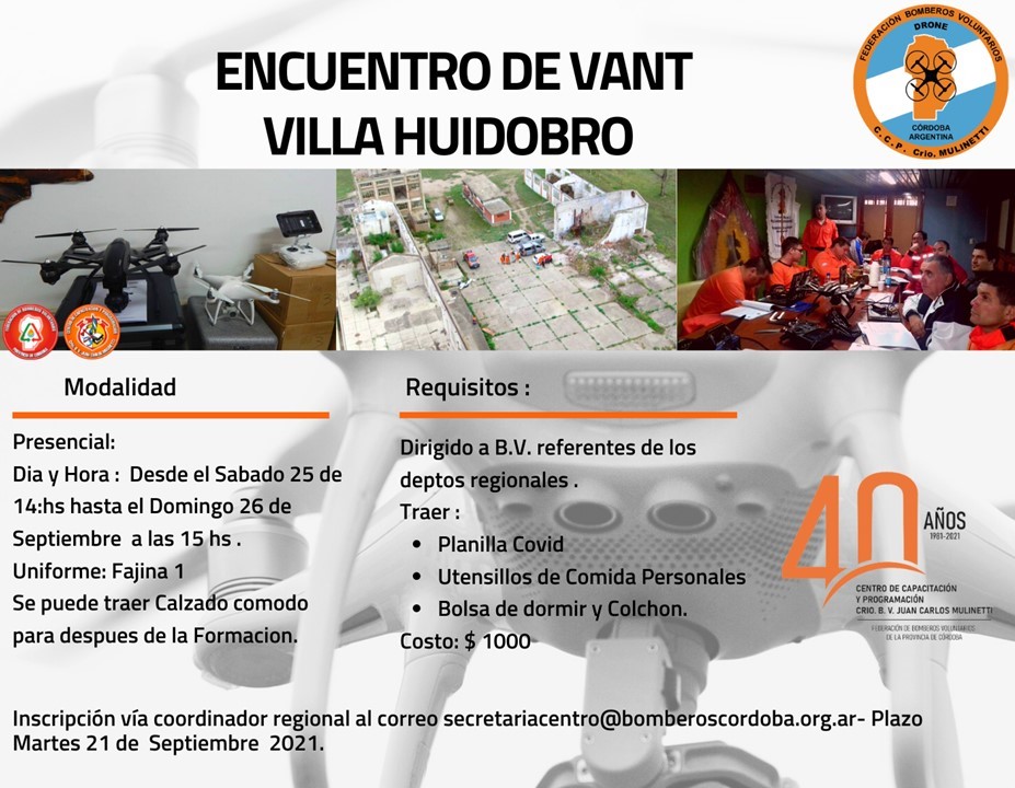 Encuentro de VANT en Villa Huidobro
