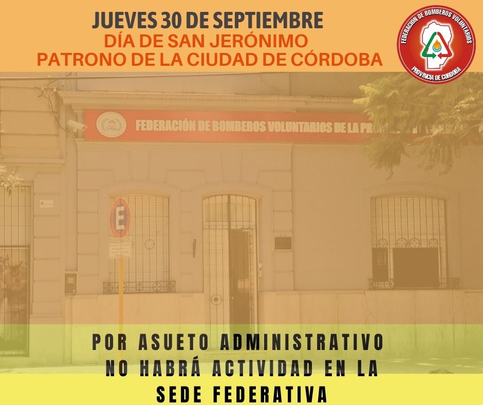 30 de Septiembre: Asueto Administrativo en sede Federativa