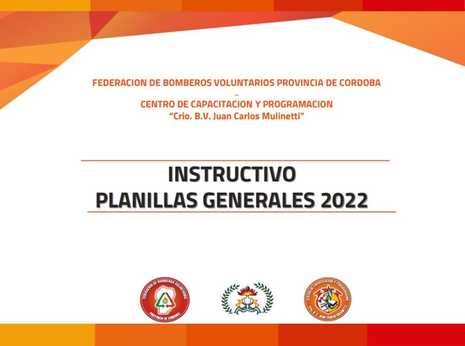 Instructivo y Habilitaci�n de Planillas Generales 2022