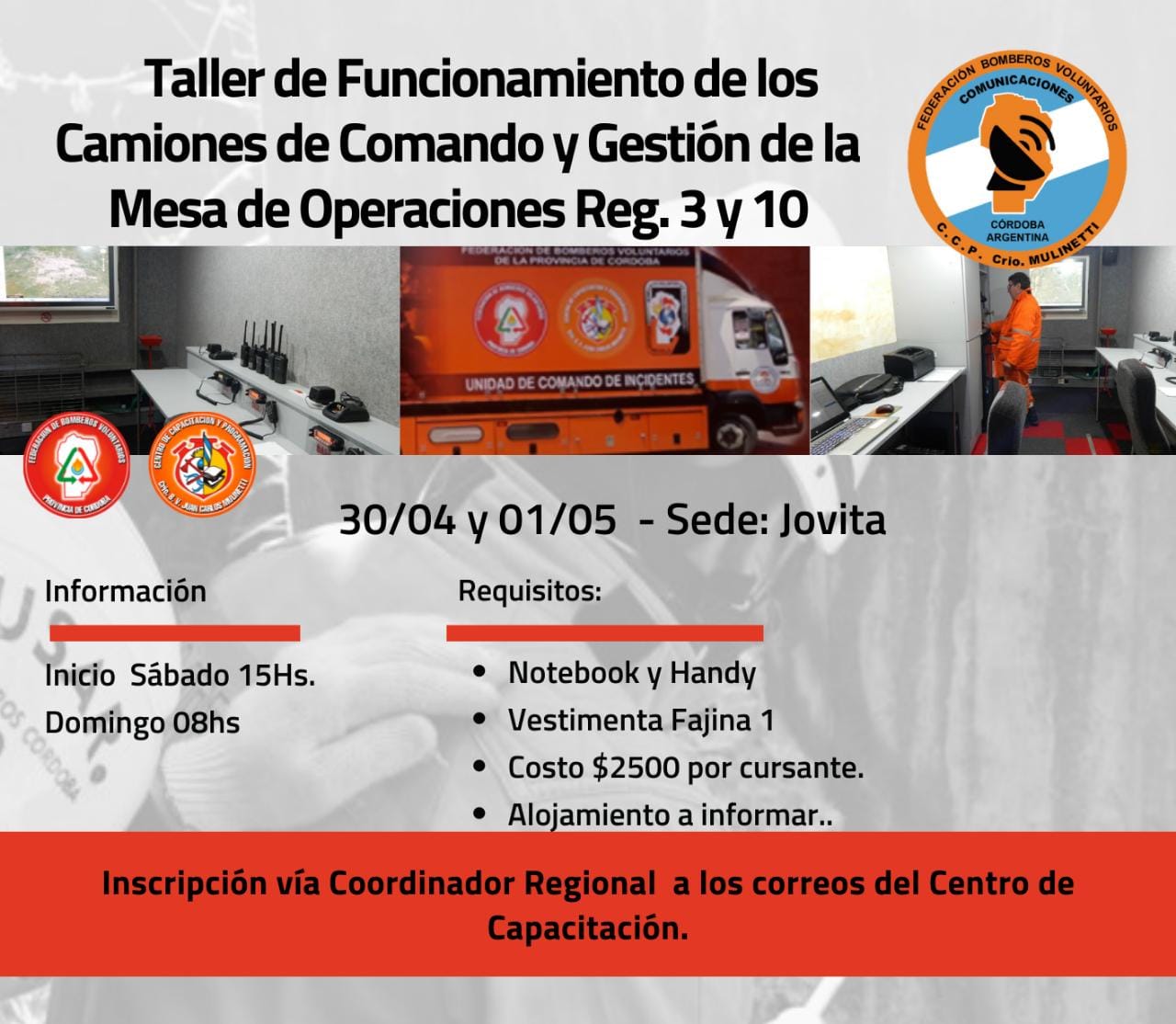 Taller: Camiones de Comando y Gesti�n de Mesa de Operaciones