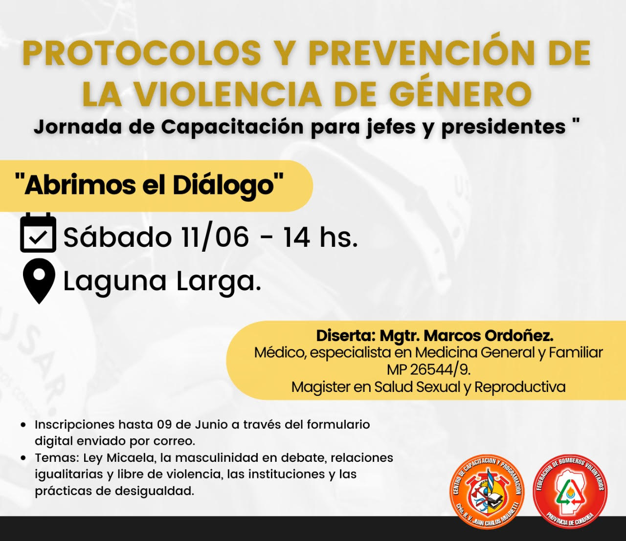 Capacitaci�n: Protocolos y Prevenci�n de la Violencia de G�nero