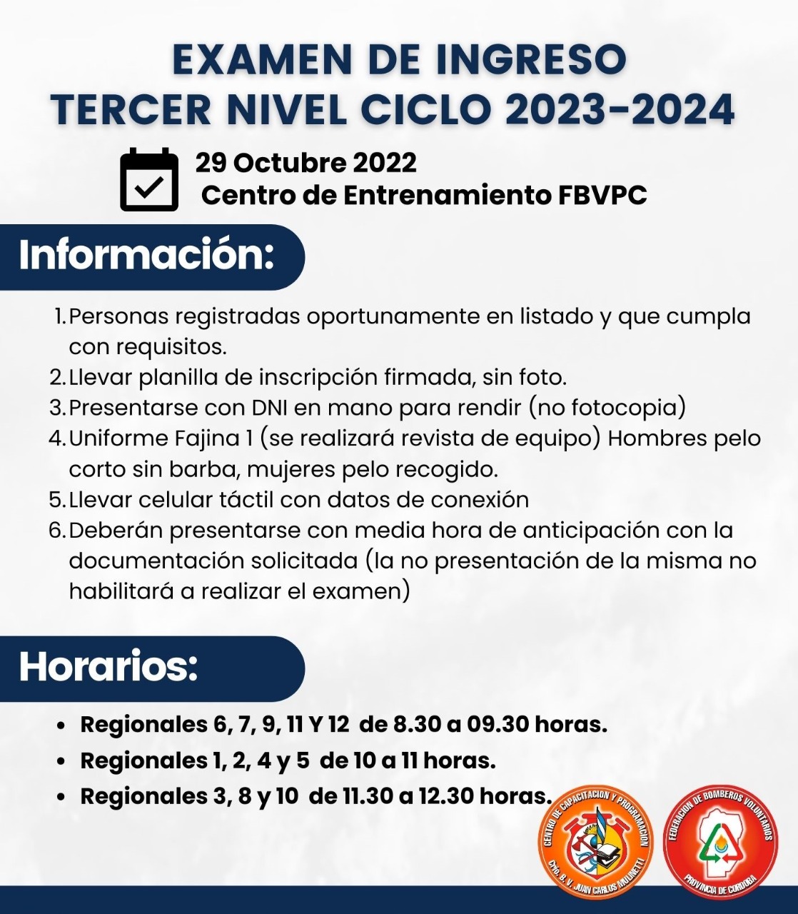 CCP: Examen de Ingreso a Tercer Nivel Ciclo 2023 -2024