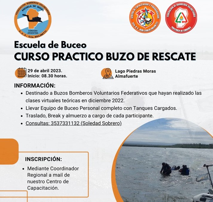 Escuela Federativa de Buceo:Curso Practico de Buzo de Rescate