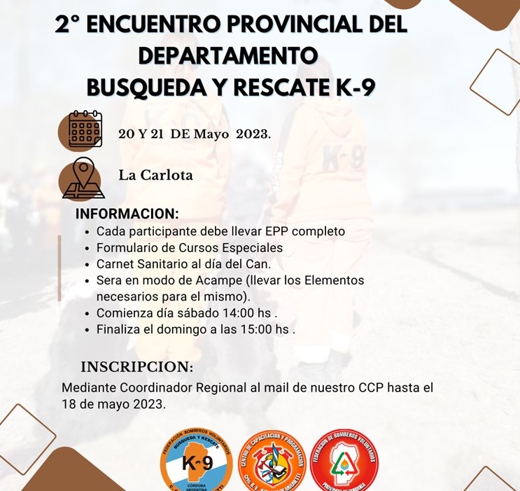 2� Encuentro Provincial de B�squeda y Rescate con K9