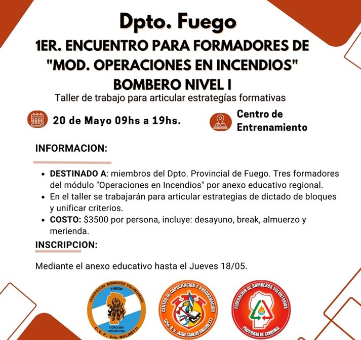 Departamento Fuego:1� Encuentro Operaciones en Incendios BN1