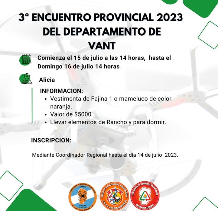 Departamento VANT: 3� Encuentro 2023