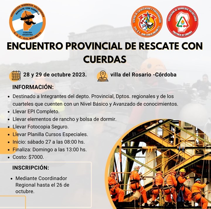 Encuentro Provincial de Rescate con Cuerdas