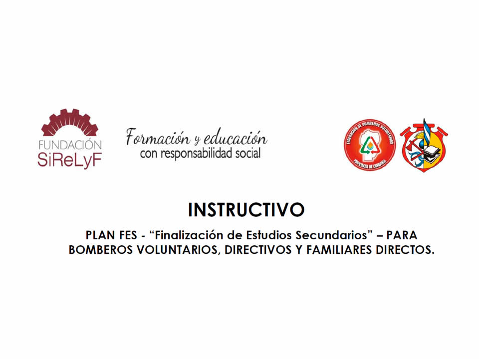 Cierre de Inscripciones al PLAN FES