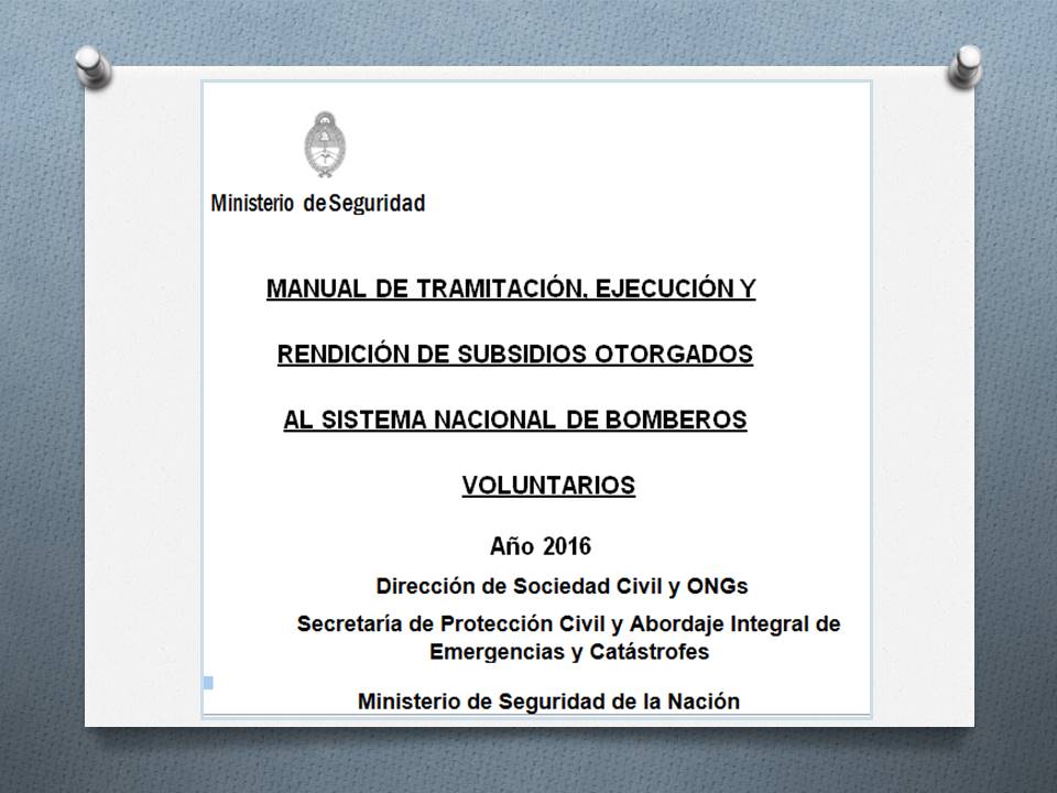 Manual de Rendiciones de Subsidios del Sistema Nacional de B.V.