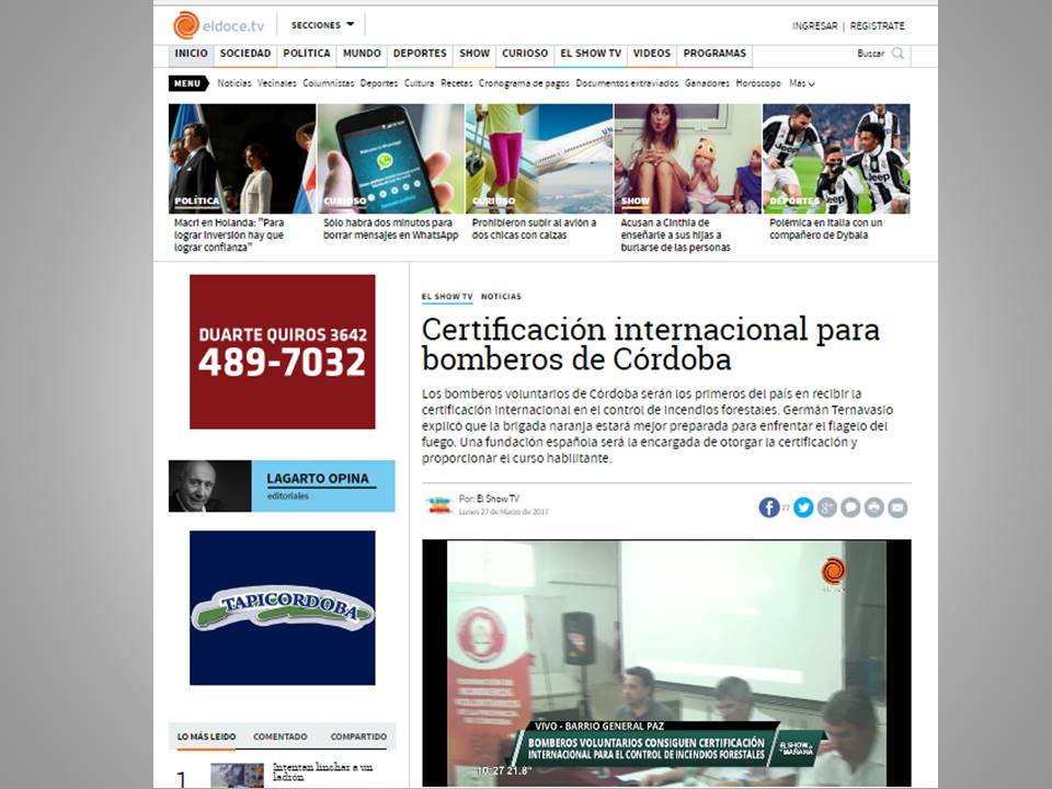 EL SHOW DE LA MA�ANA anunci� el Convenio con Pau Costa