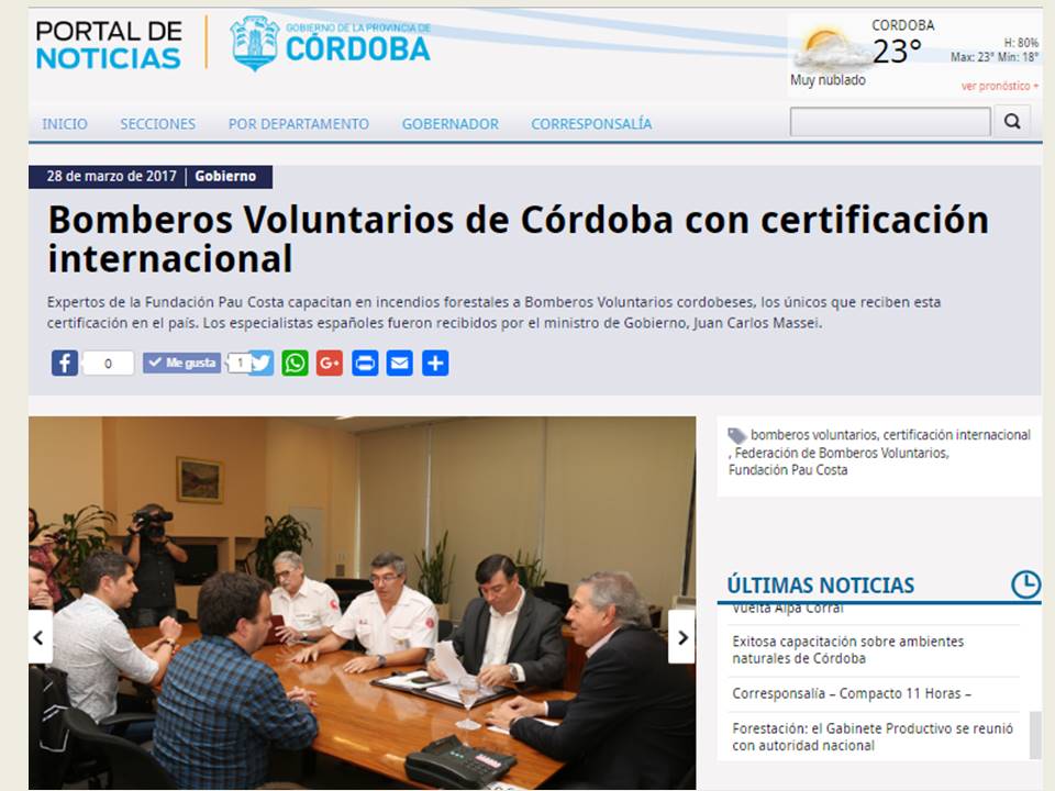 Reconocimiento a la nueva Capacitaci�n y Certificaci�n Internacional