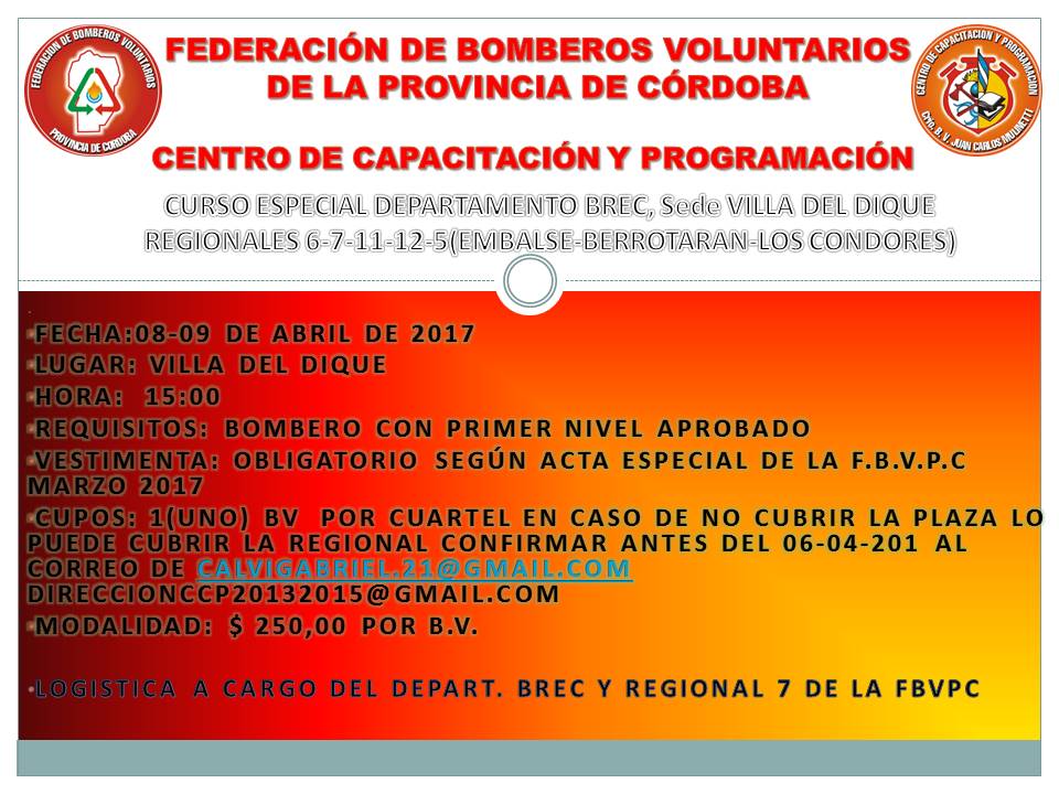 Curso Especial del Departamento B.R.E.C.