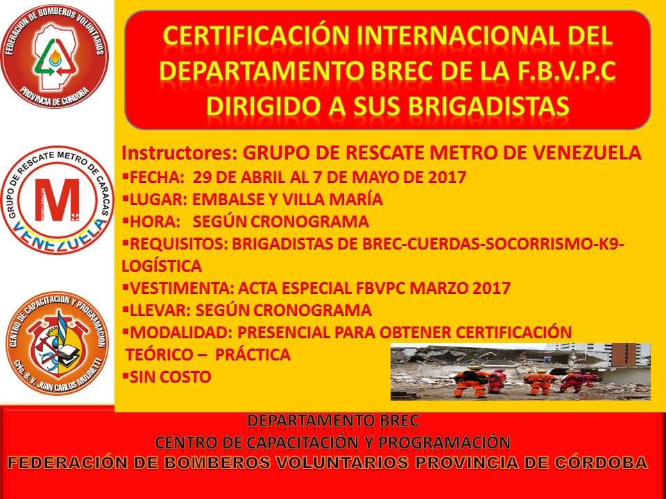 Curso del Departamento BREC con Certificaci�n Internacional