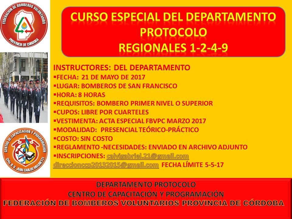 Curso Especial del Departamento Protocolo
