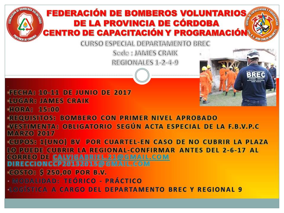 Curso Especial del Departamento BREC