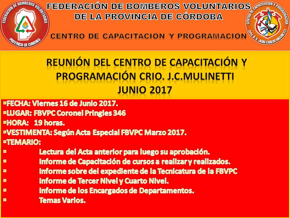 Reuni�n Mensual del C.C.P.